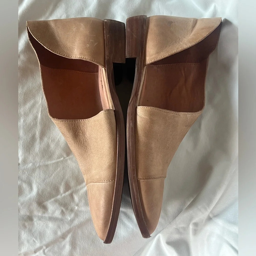 Free People Beige/Tan Suede Pointed-Toe Flats - Picture 6 of 10
